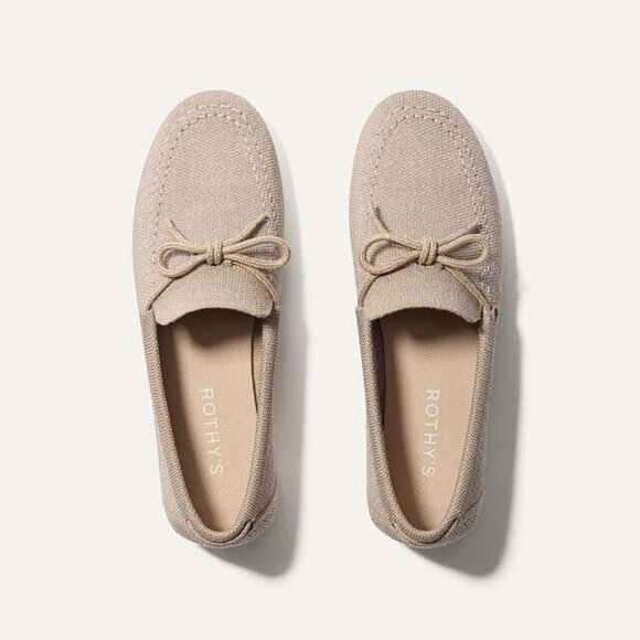 Rothy's The Boat Shoe NWT Shimmery Sand 6.5 - Picture 1 of 5